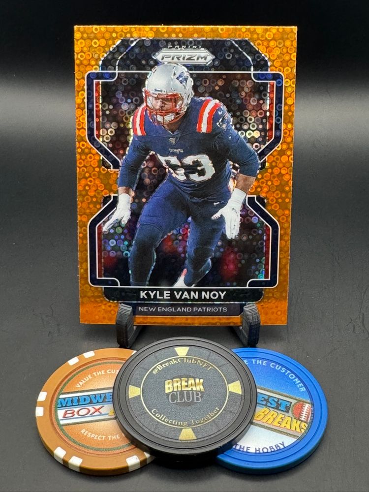 Kyle Van Noy Orange Disco 2021 Prizm New England Patriots