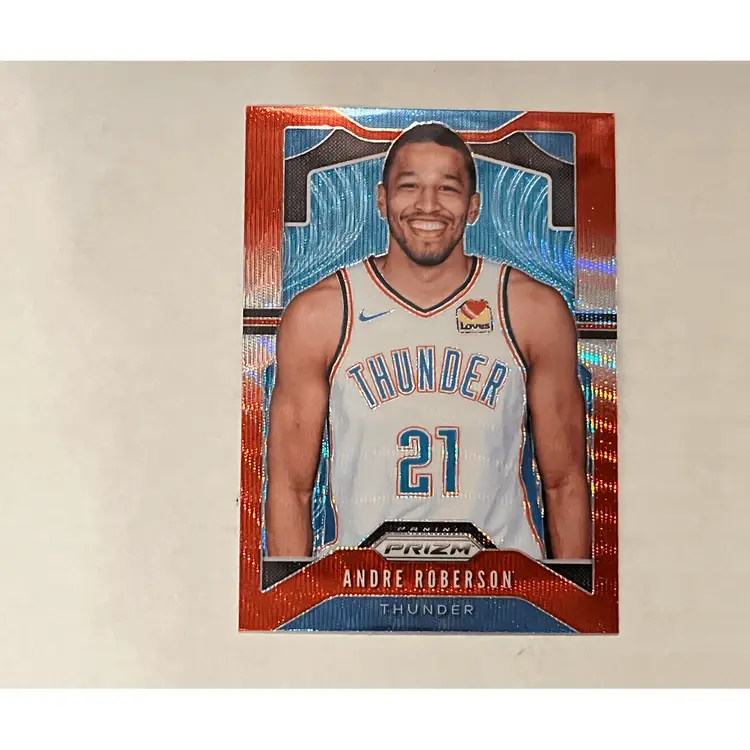 2019-20 PANINI PRIZM ANDRE ROBERSON #187 RUBY WAVE