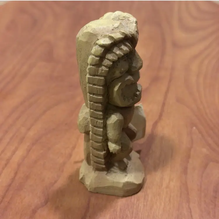 TIKI POLYNESIA Chiefly Co. 4" ALI'I" Tiki Hawaiian Statue “God of Strength”