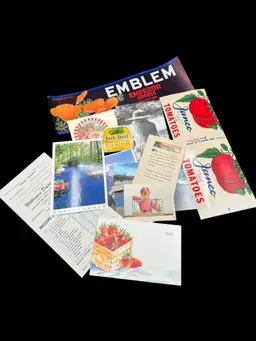 “Springtime Fruits & Veggies” Crafty Lot (12 pcs)