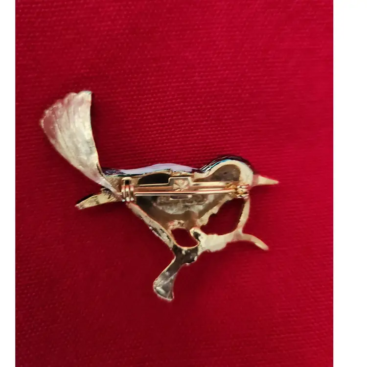 Gerry Bird on Branch Brooch Pin 1980s