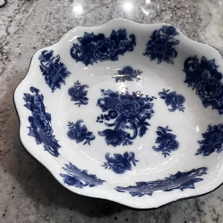 26 Vintage Blue And White Picture And Bowl, Vintage Kitchen Farmhouse Decor