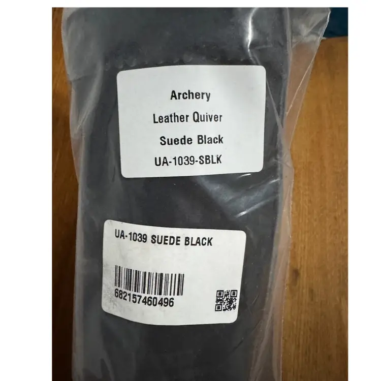 Universe Archery Black Suede Leather Back Arrow Quiver