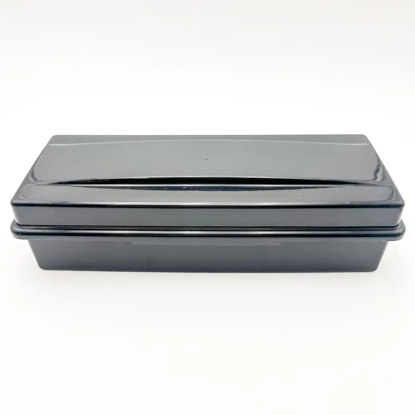 ALPHA Cassette Tape Storage Box Black Plastic B25