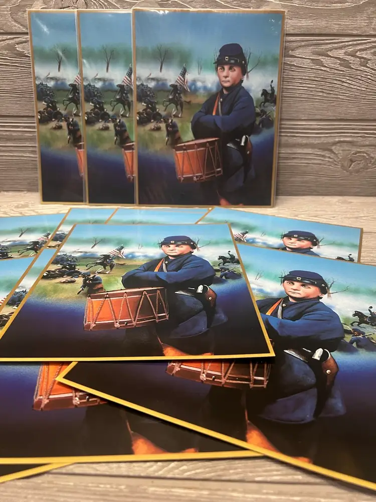 1991 Tuff Stuff Civil War Dealer Flyer Jumbo Glossy Johnny Clem Card Lot of 10