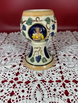 Vintage German Stoneware Goblet