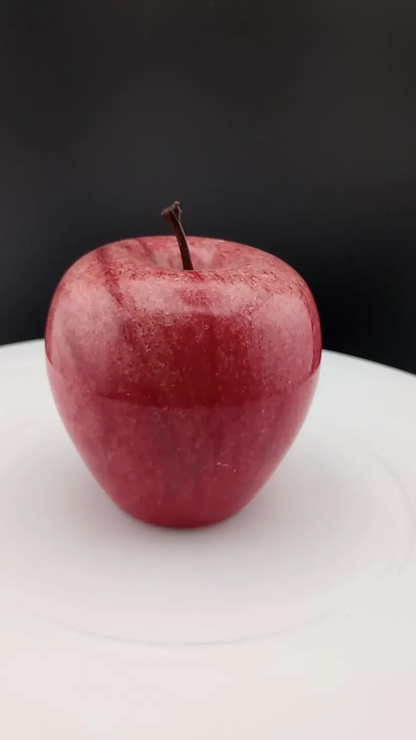 Red stone apple paperweight