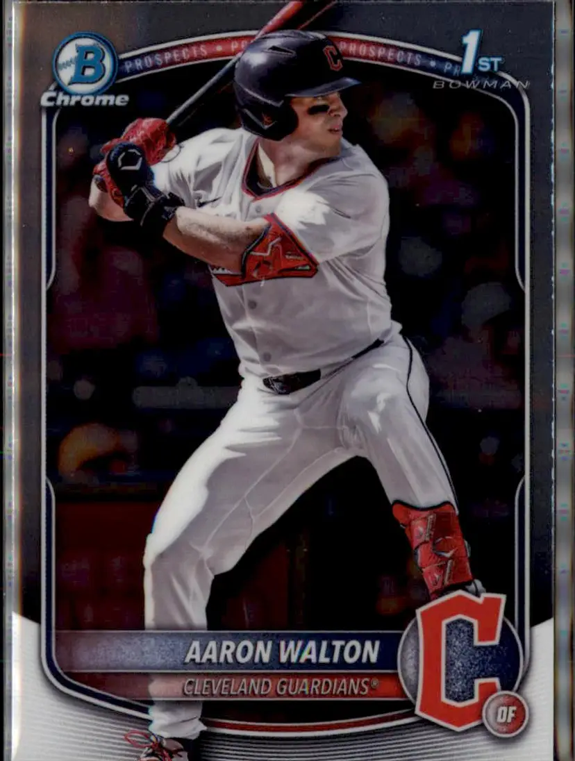2025 Bowman Draft #BDC-134 Aaron Walton Chrome - (138) - Cleveland Guardians