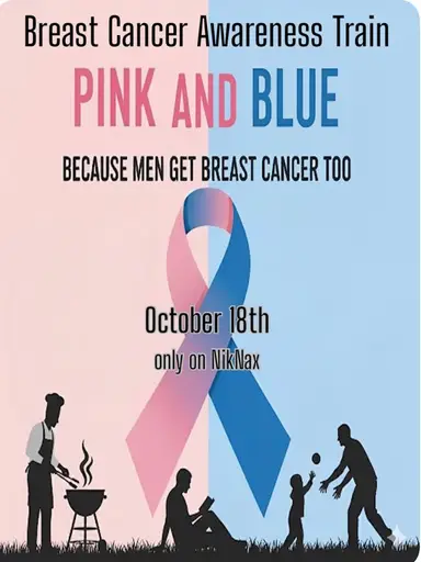 Pink & Blue Breast Cancer Awareness w/ Rediscovered Resells