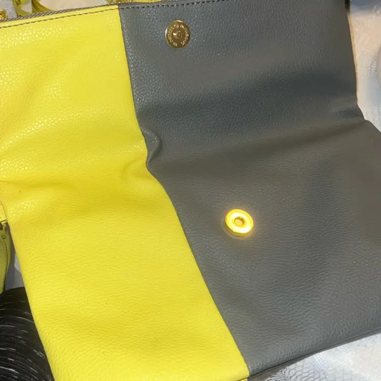 Neiman Marcus Large Envelope Wristlet Vegan Leather 11” X 7”