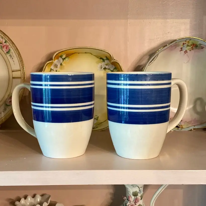 Set of 2 Stoneware Coffee Mugs-Royal Norfolk