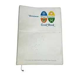 Vintage 1969 Tupperware Four Seasons Binder Cookbook Preparing & Serving Foods