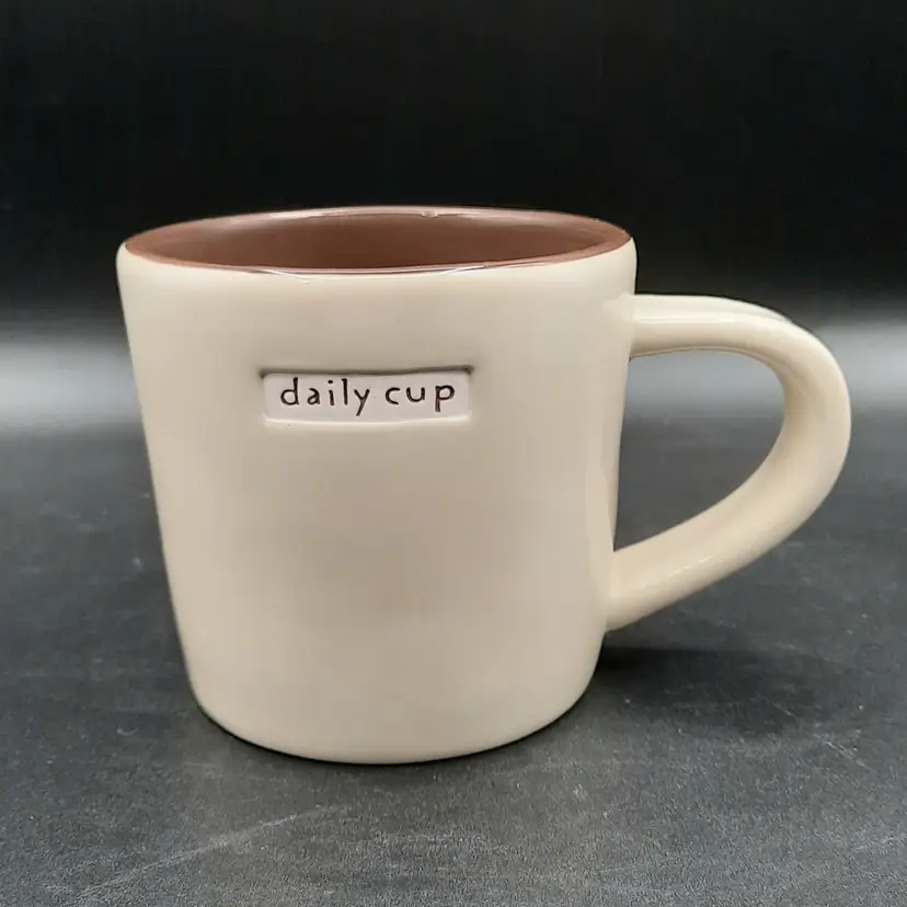 Starbucks "Daily Cup" Beige Brown Mug 2009