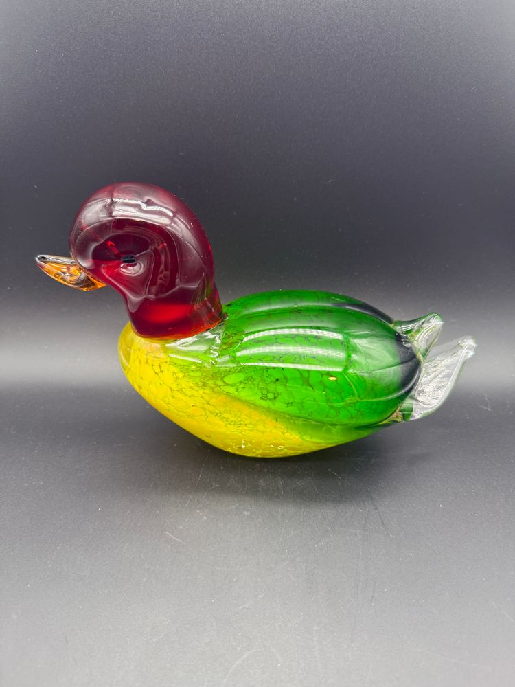 Fifth Avenue Crystal Art Glass Mallard Duck