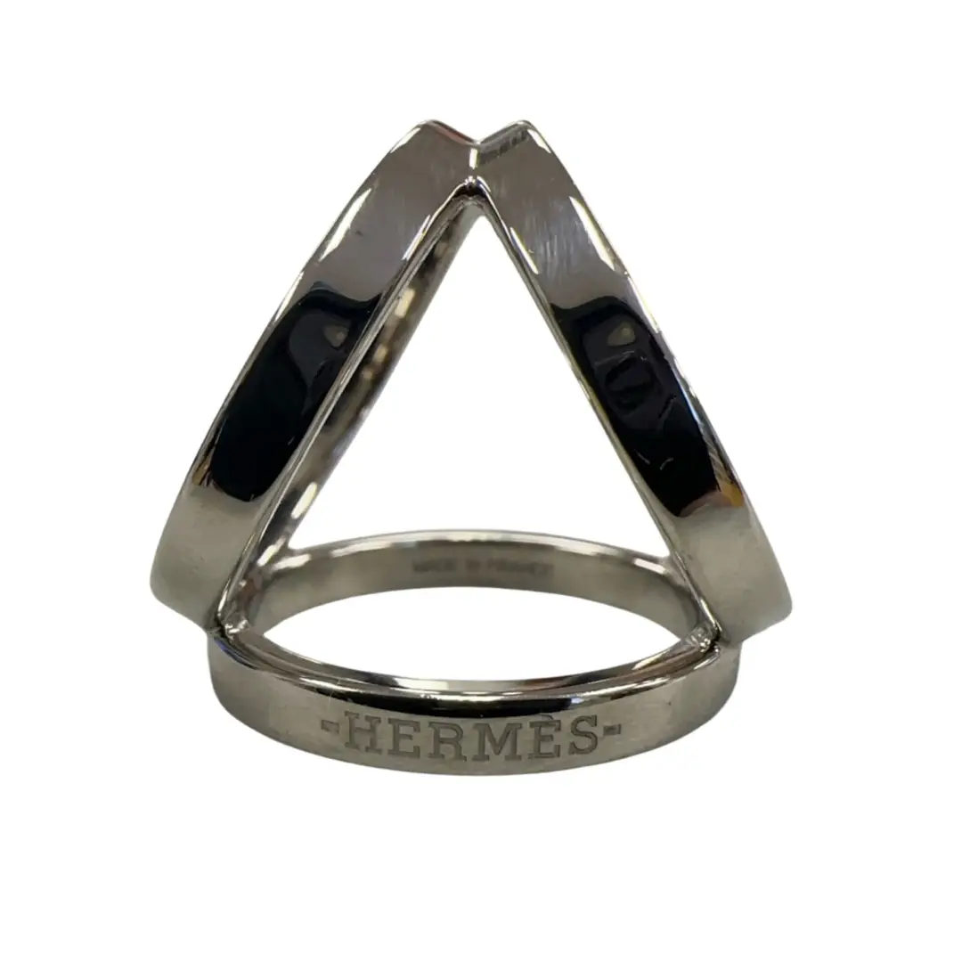 Hermès Silver Scarf Ring