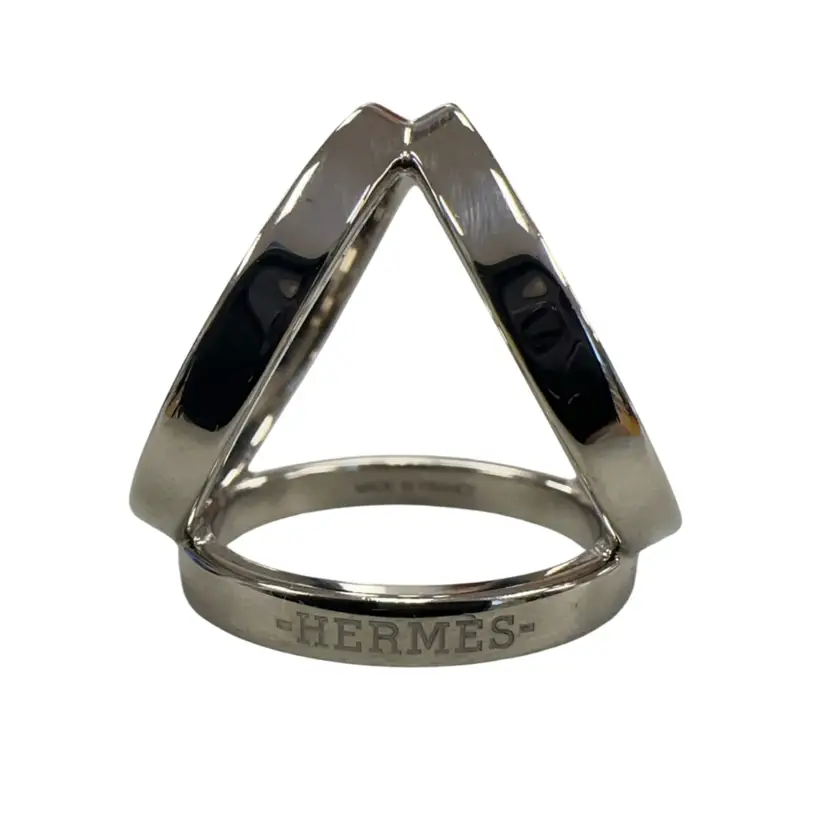 Hermès Silver Scarf Ring