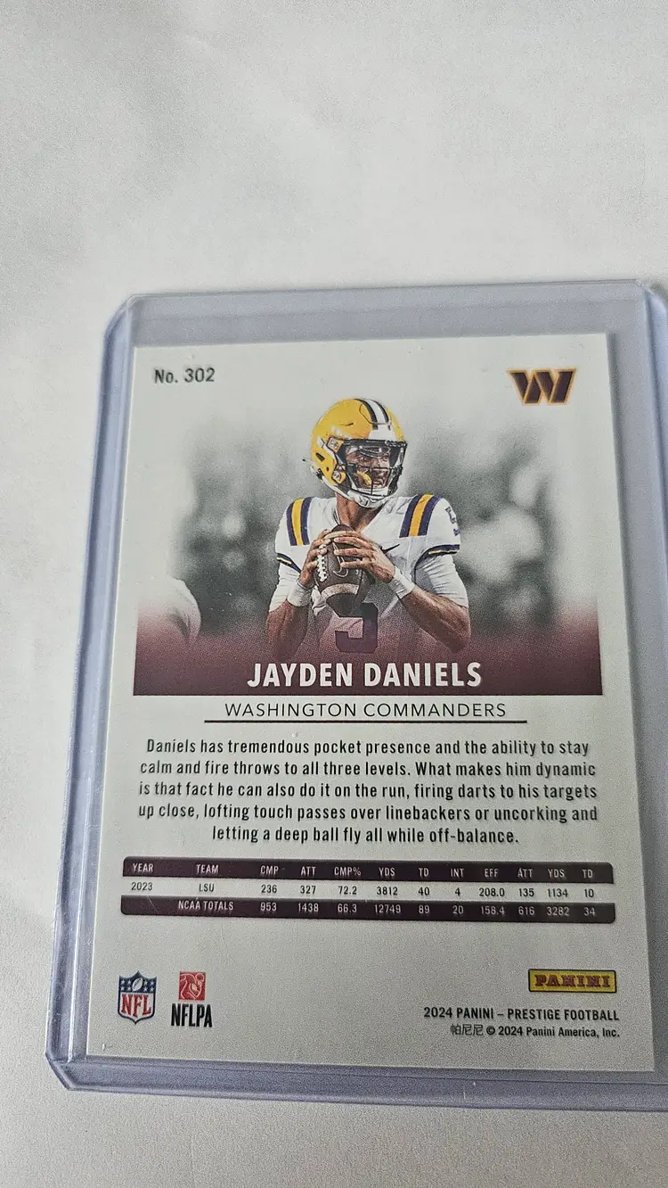 2024 Panini Prestige - Rookies #302 Jayden Daniels (RC) Washington Commanders