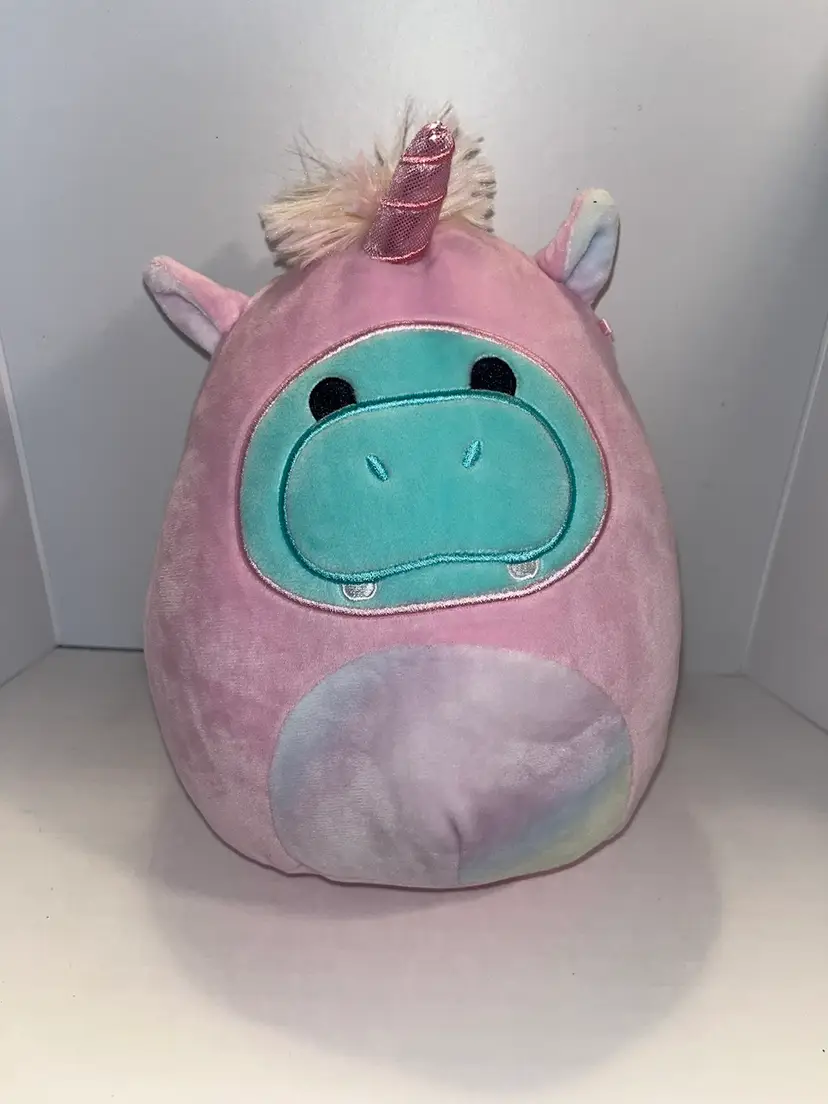 #84 Squishmallows Hank the Hippo in Unicorn Costume 8"