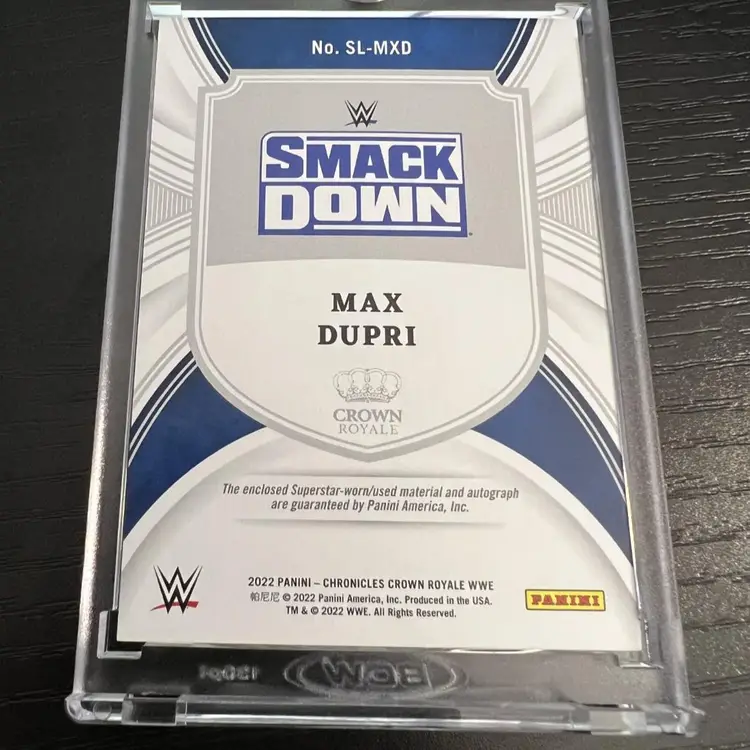 2022 WWE MAX DUPRI Auto GOLD LA KNIGHT AUTO PATCH 07/10 