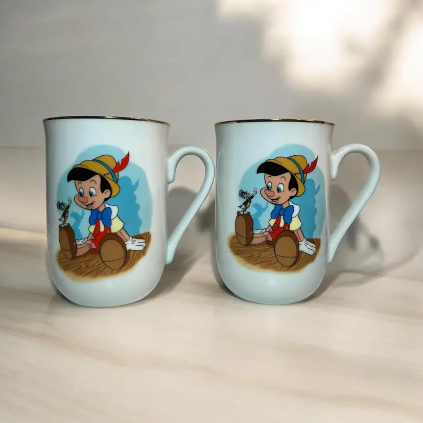2 Disney Collection Classic Mugs Pinocchio Japan
