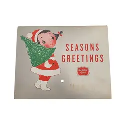 1963 MCM Meadow Gold Seasons Greetings Advertising Calendar With Recipes