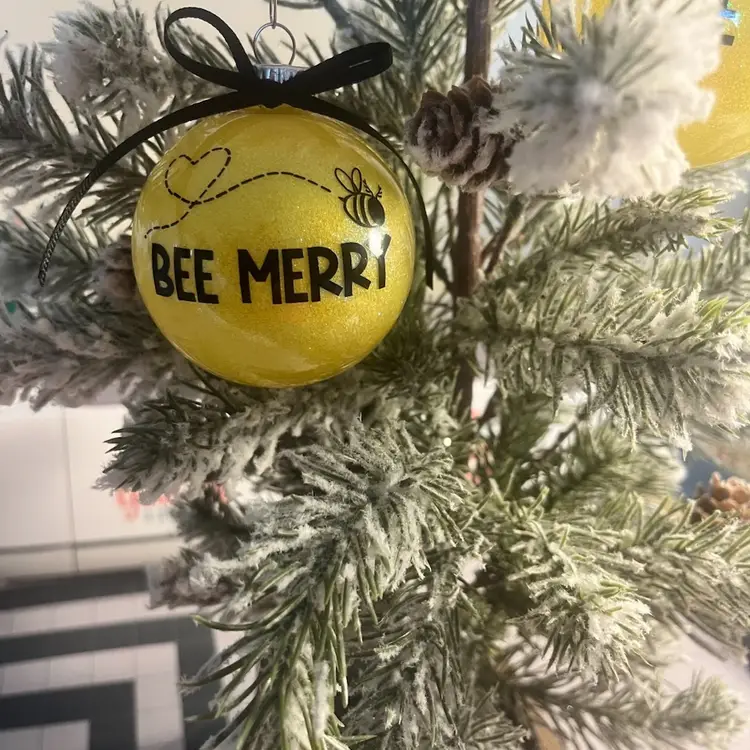 Bee Ornament, Bee Merry