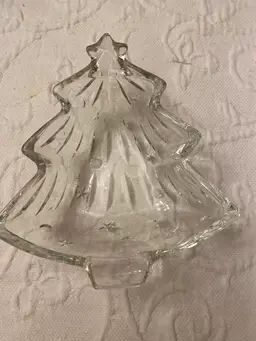 MIKASA CHRISTMAS TREE CANDY BOWL