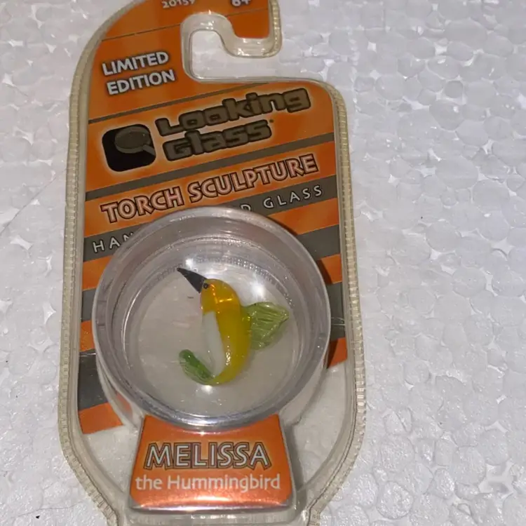 33% Off Sale- Limited Edition Looking Glass Torch Sculpture Melissa The Hummingbird  Front And Back Photos (was $12)