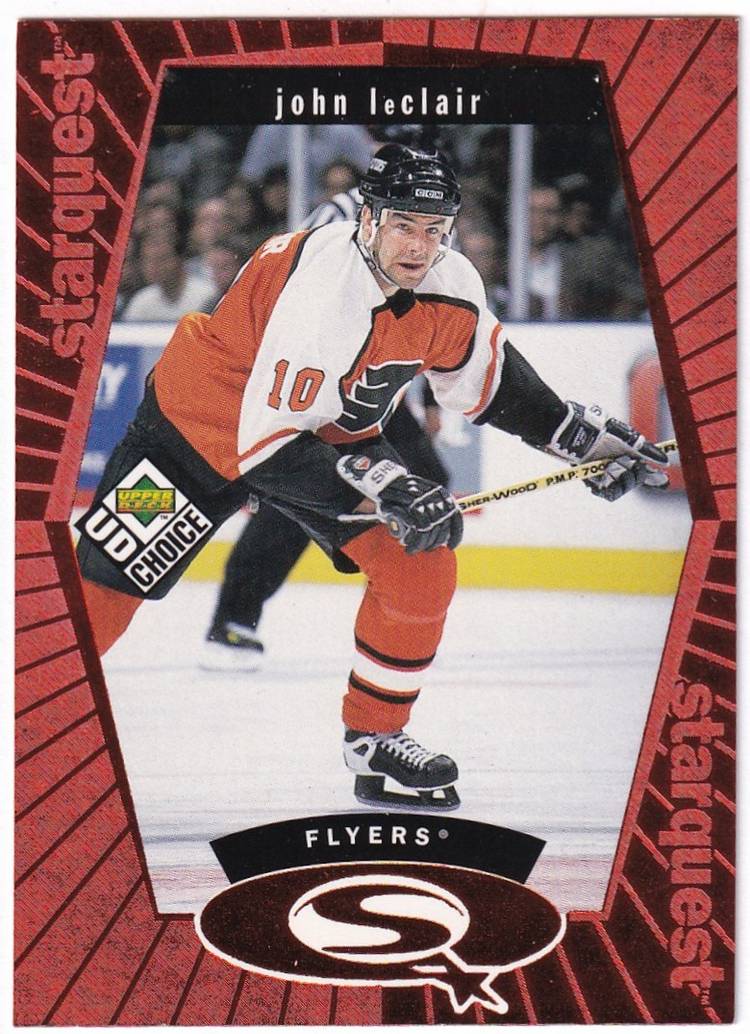 1998-99 UD Choice StarQuest Red #SQ15 John LeClair Philadelphia Flyers Hockey Card