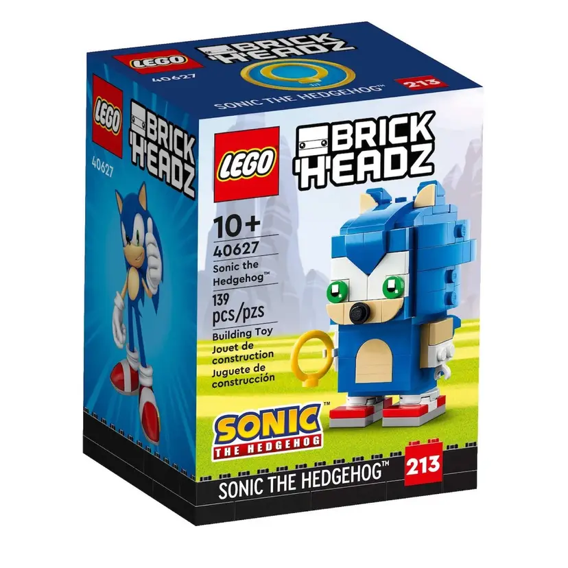 LEGO BrickHeadz Sonic the Hedgehog 40627 New Sealed Retired Bubble Wrap