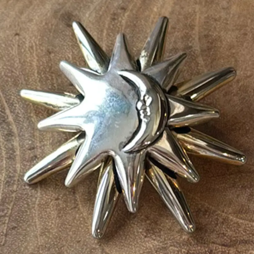 Vintage Marie Jennifer Signed Celestial Brooch/Pendant