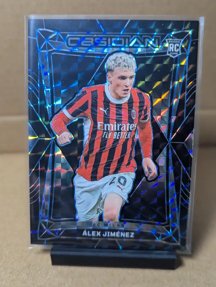 2024-25 Panini Obsidian FIFA Alex Jimenez RC Blue Finite 1/1 AC Milan