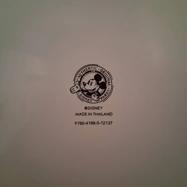 Vintage Disney Black and White Mickey Mouse Dinner Plate