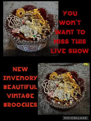  Bowl Filled w/ Vintage Brooches - Join Me To Find Out - Timeless Treasures by Gina