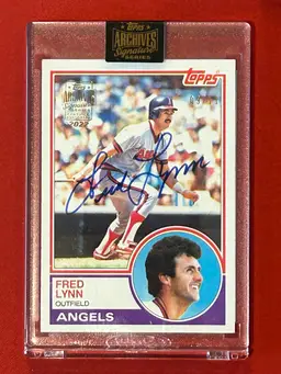 Fred Lynn 2023 Topps Archives Auto /11 Los Angeles Angels