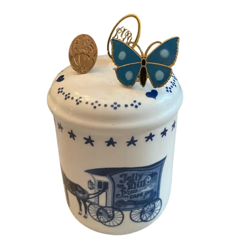 Vintage Salt Shaker With Three Hat Pins