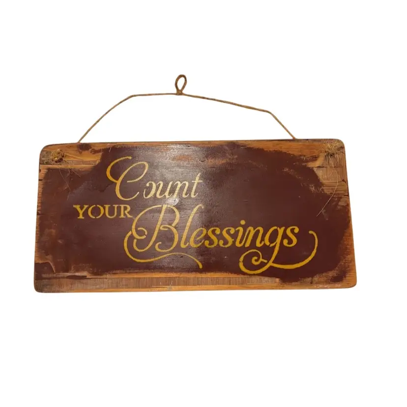 Wood Plaque Hanging Decor 17”
By Belissa