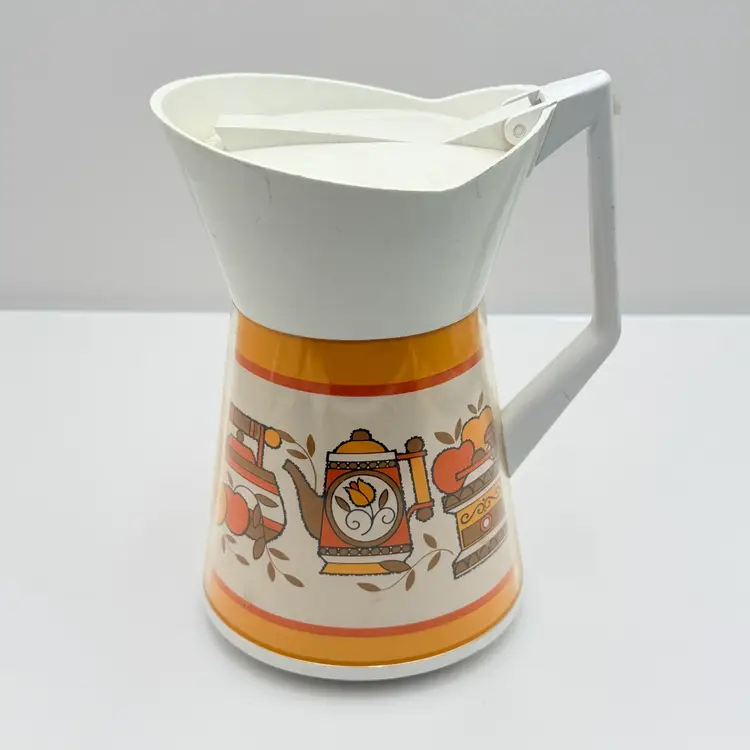 Thermo Serv Gold Orange And Green Mcm Serving Carafe