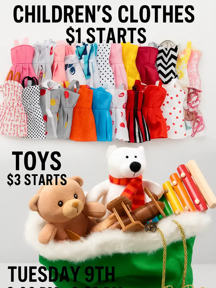 Children Sale , Preloved Toys & New $3 starts, Kids clothes $1 starts , come Join the fun !! Giveaways !!