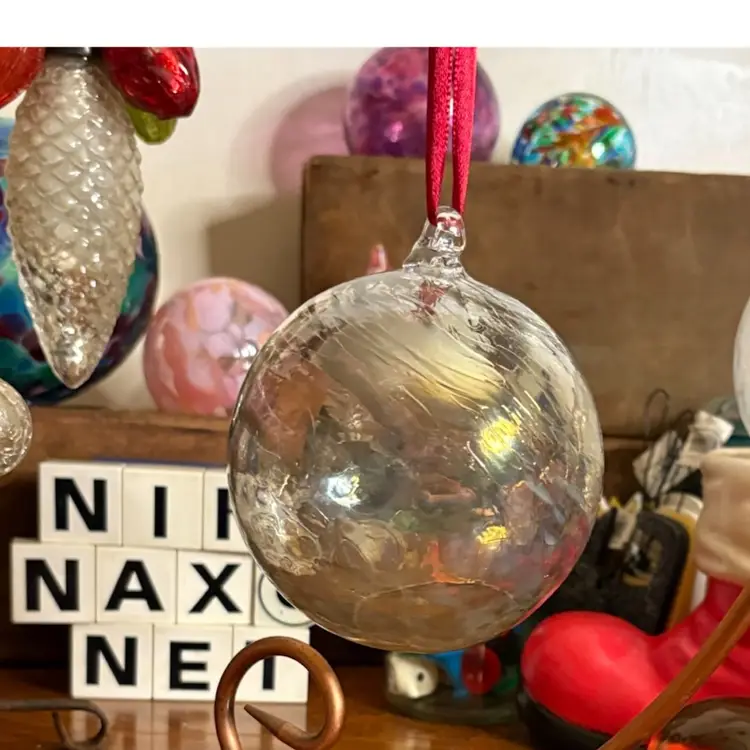 Beautiful Iridescent Glass Orb