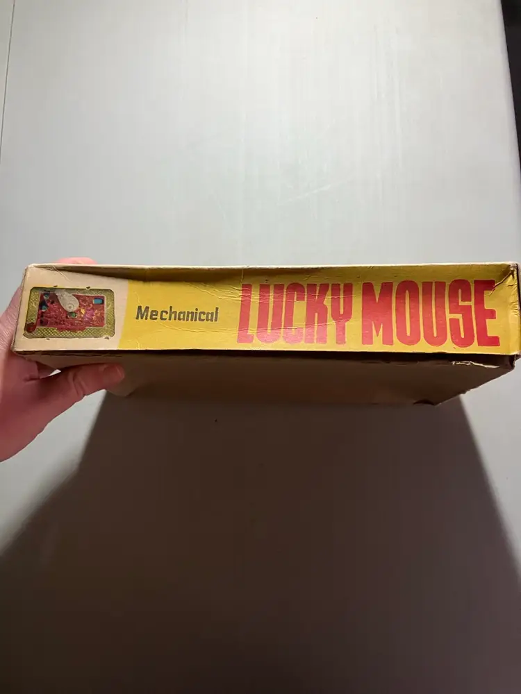 Vintage Mechanical Mouse Disney Wind-Up Toy Snow White Original Box