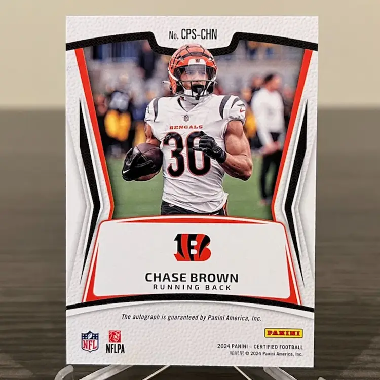 2024 Certified Chase Brown 36/75 Auto Cincinnati Bengals