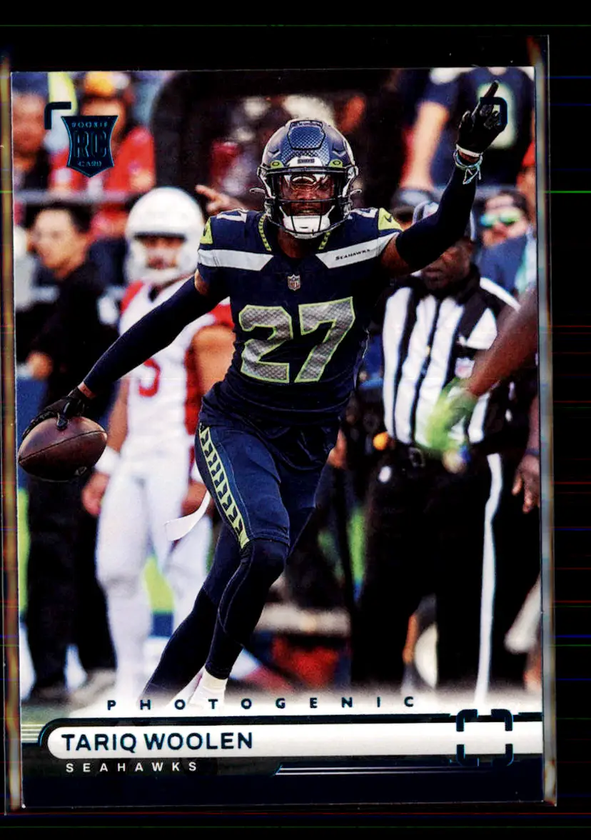 Tariq Woolen 2022 Panini Chronicles Photogenic Teal #PH-41 - (113) - Seattle Seahawks