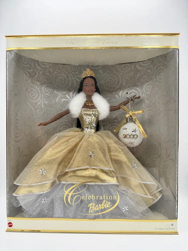 African American Barbie 2000 Celebration Holiday Doll Special Edition 28270 Mint