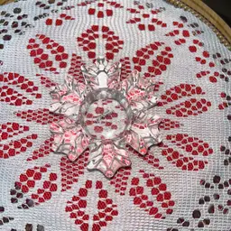 Vintage Crystal Snowflake Votive Holder By Biedermann In Taiwan