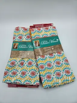 New! 2 Pioneer Woman Flea Market Red Napkins Pk of 4 Floral Assorted Colors 18x18