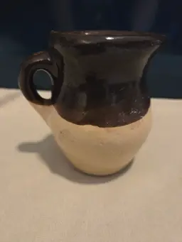 Rustic Two-Tone Miniature Pitcher