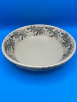 Beaumont Brothers Pottery Holiday Pie Plate Vintage Crooksville, Ohio Made