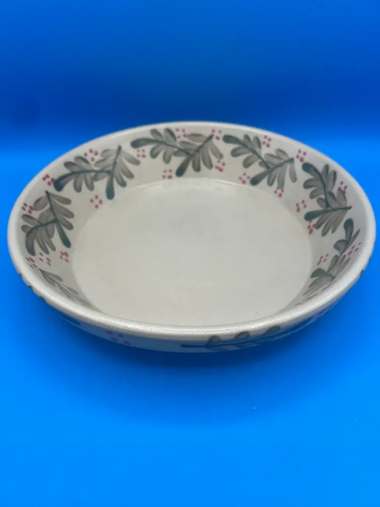 Beaumont Brothers Pottery Holiday Pie Plate Vintage Crooksville, Ohio Made