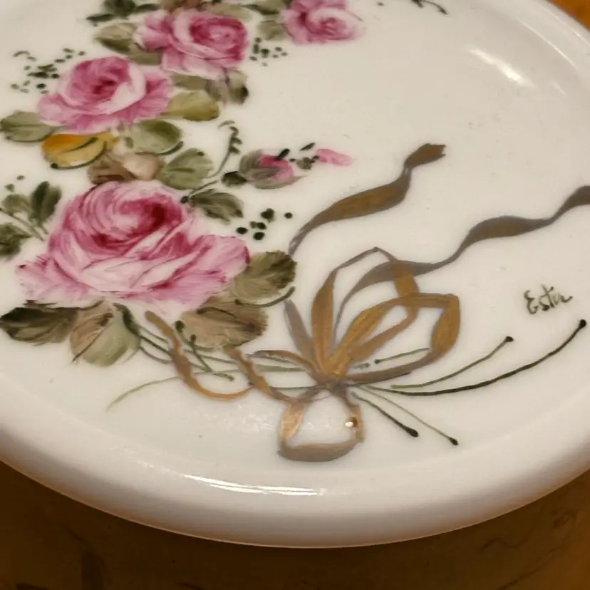 Mitterteich Trinket Box Hand Painted Ester